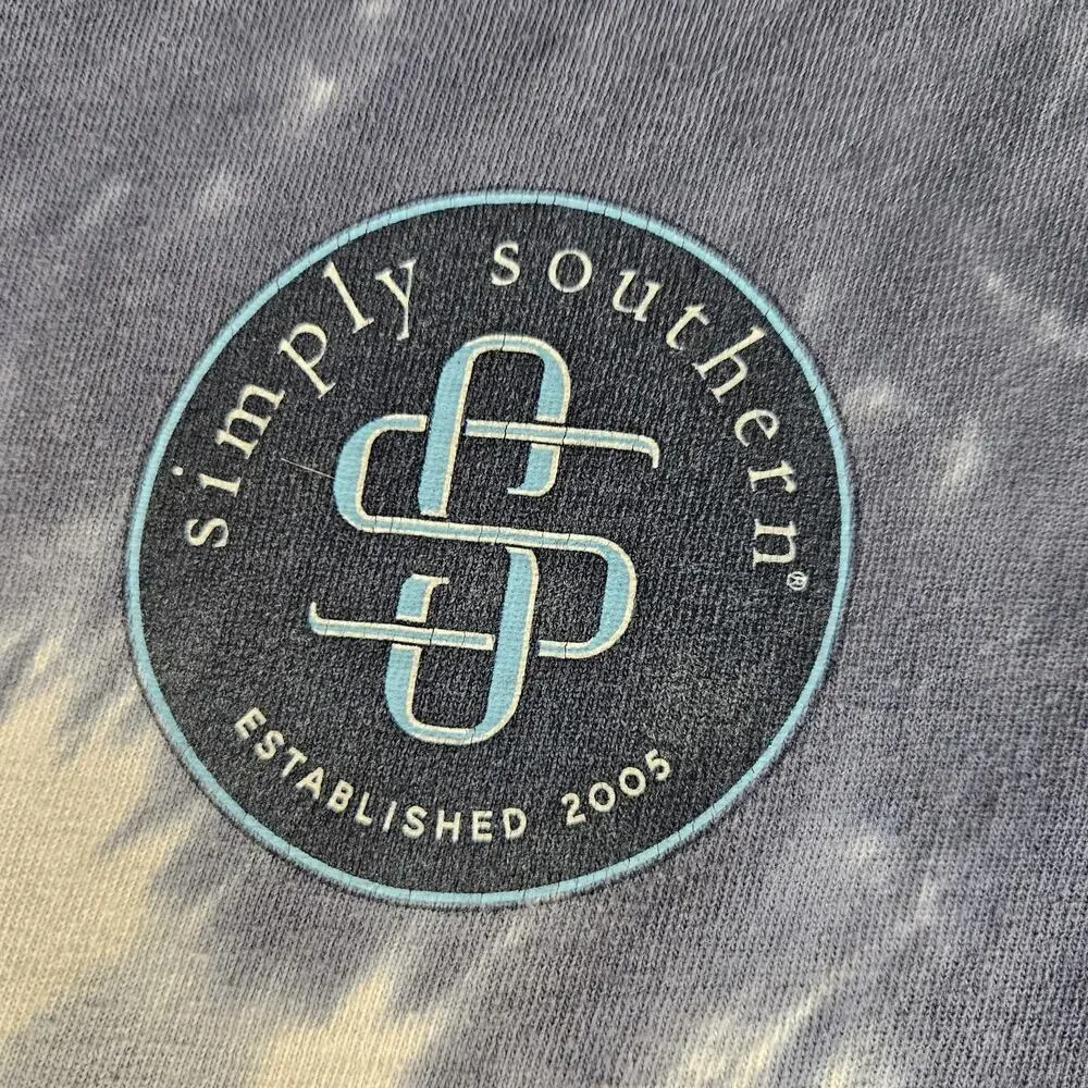 Simply Southern Shirt Long Sleeve Youth Tie Dye Let The Good Times Roll Dog‎